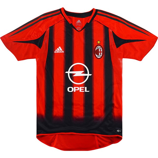 Tailandia Camiseta AC Milan 1ª Kit Retro 2004 2005 Rojo